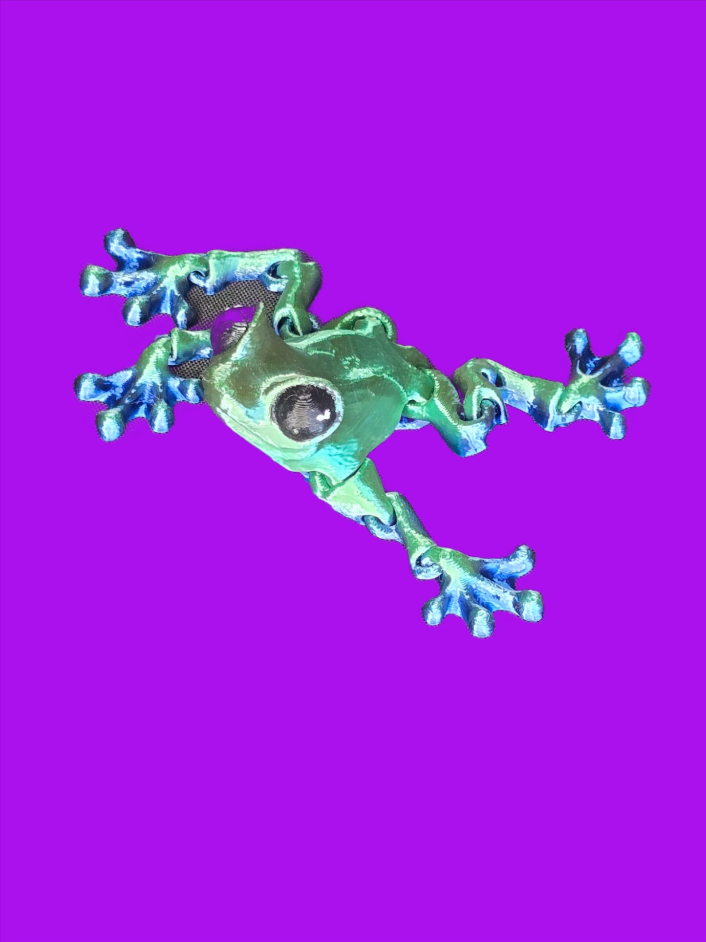 A flat out froggy - 3d printed articulated toy made by Chaos 3D Designs