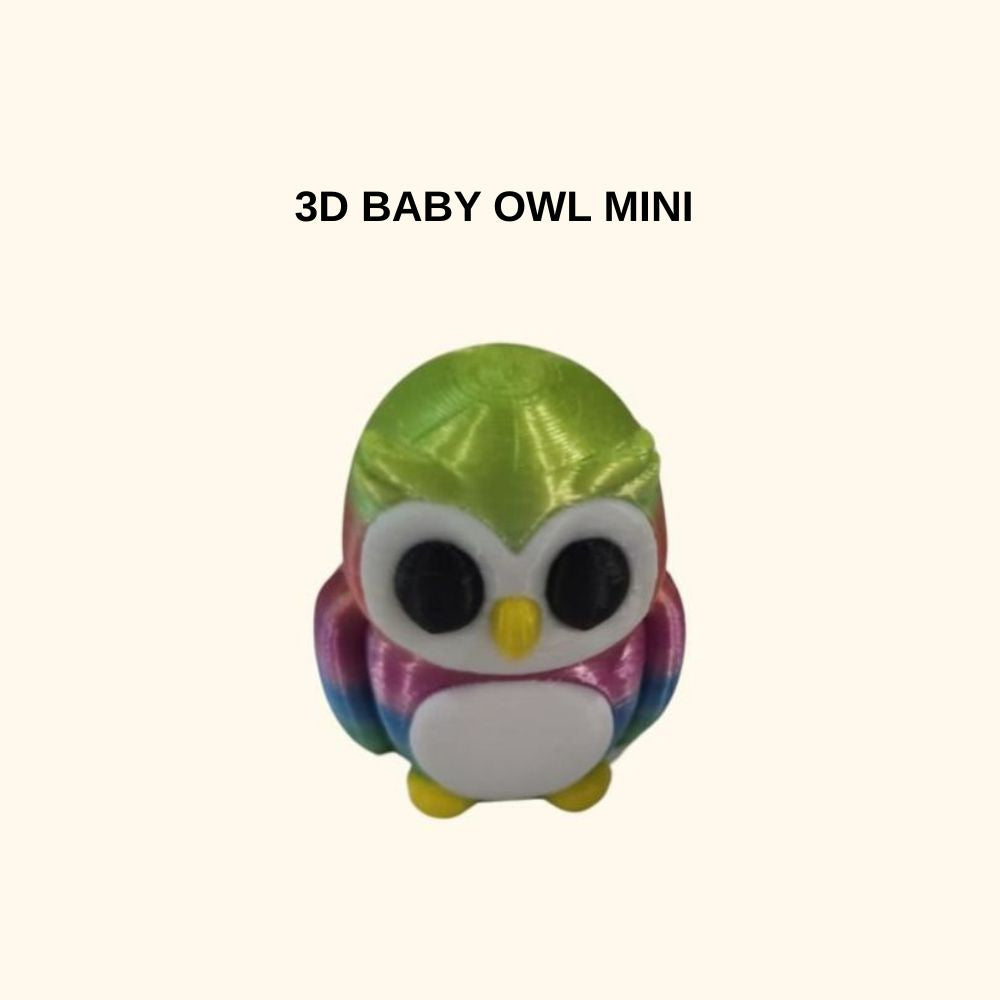 3d Baby Owl mini - new from Chaos 3D Printing