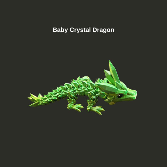 Baby Crystal Dragon made by Chaos 3D Printing. Australian family owned business.