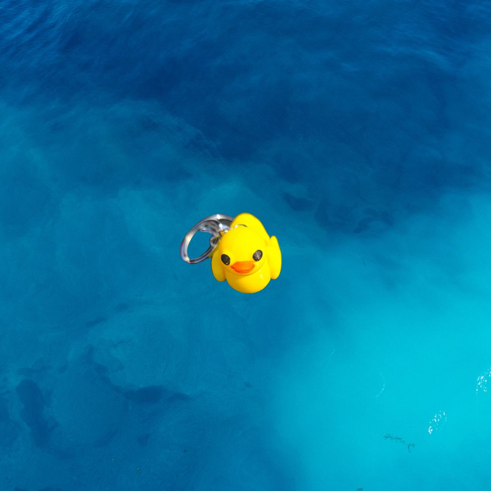 Duck keyring - cutest keyring to use on bag or backpack. Chaos 3D Printing.