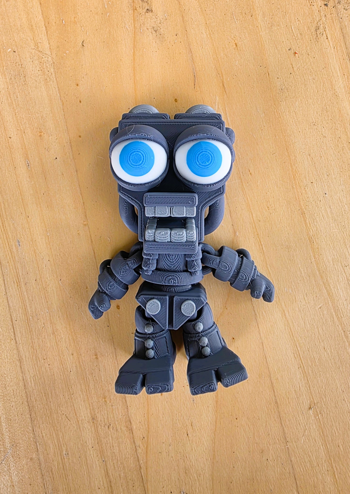 3D Toy robot with exo skeleton . A 3d toy made by Chaos 3D Printing.