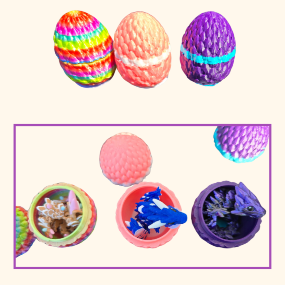 3D EGG with surprise BABY DRAGON inside!