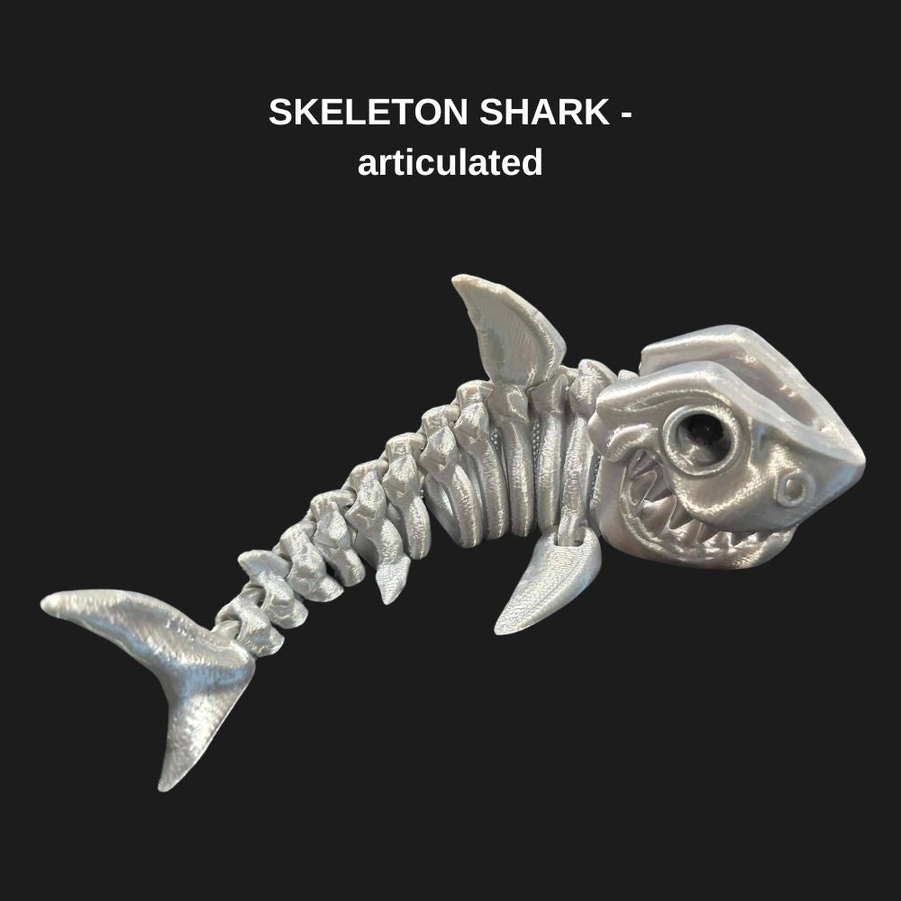 Shark Skeleton - 3D articulated toy