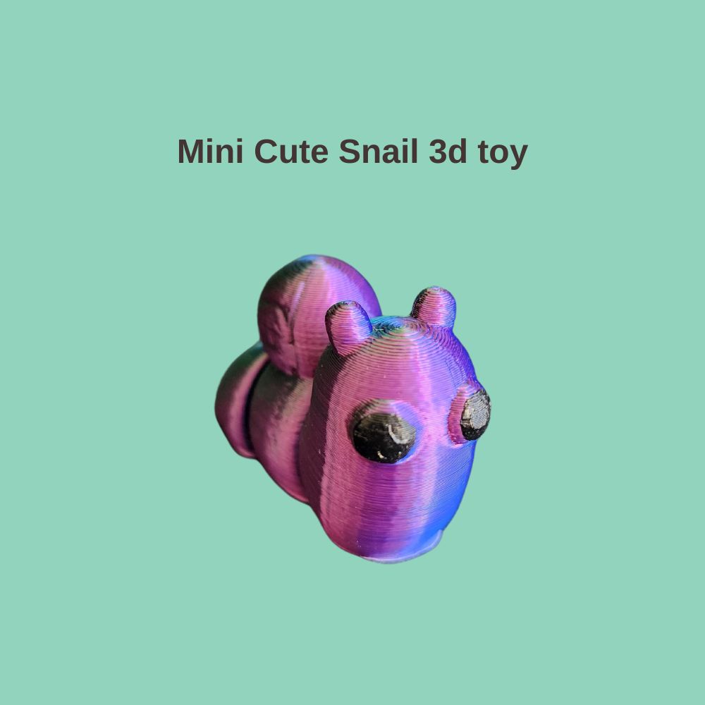 Mini colourful snail 3D toy