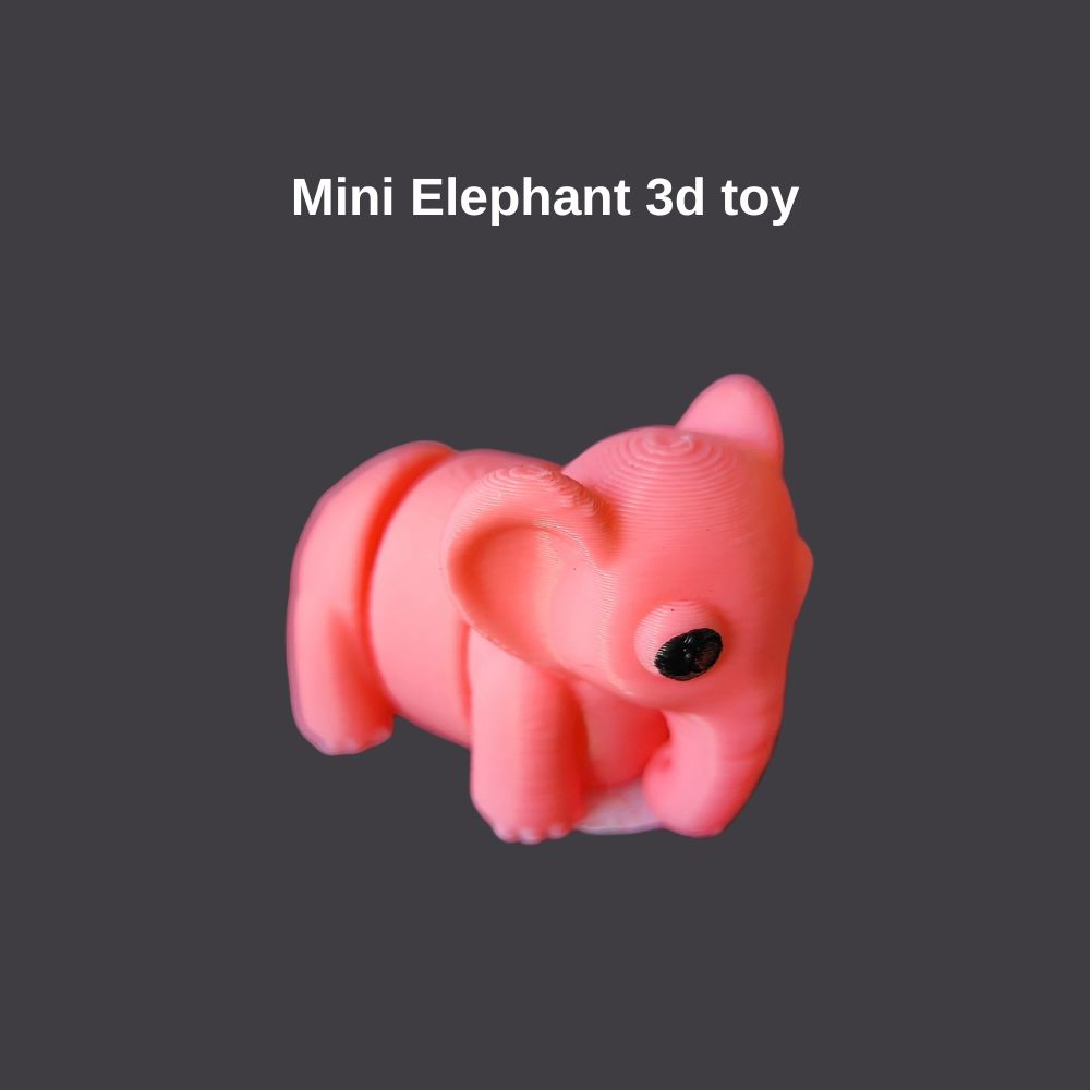 Mini Elephant 3d toy made in Australia by Chaos 3D Printing